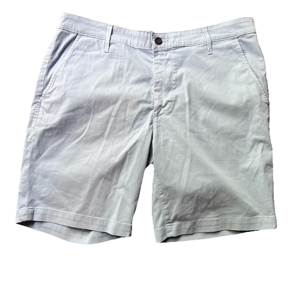 Adriano Goldschmeid The Wanderer Slim Trouser Shorts Light Blue Men's Size 36R